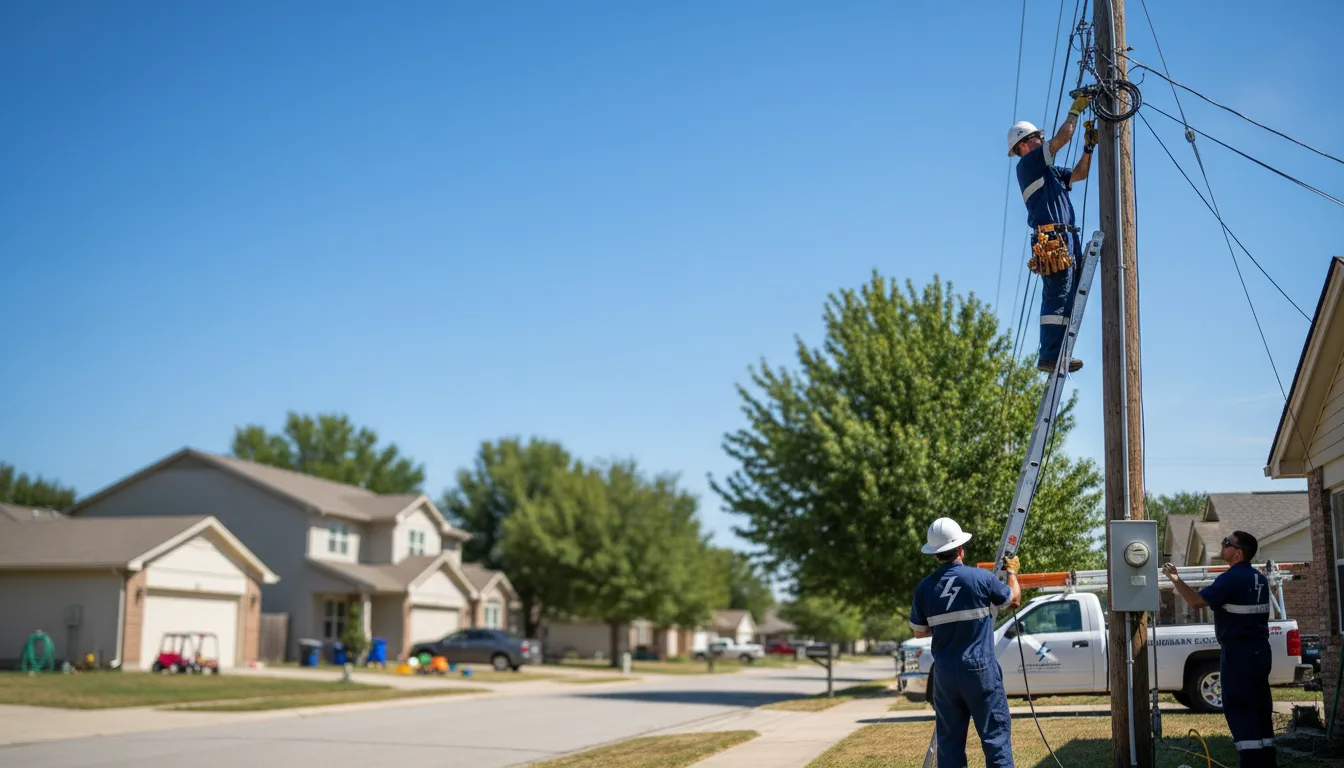 Residential electrician providing installation services in Mapleton, ME